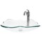 Novatto Clear Rectangular Glass Vessel Sink and Faucet Set in Gun Metal NSFC-317C359GM - alternate 3